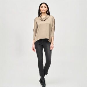 JOSEPH RIBKOFF Satin Cowl Neck Top